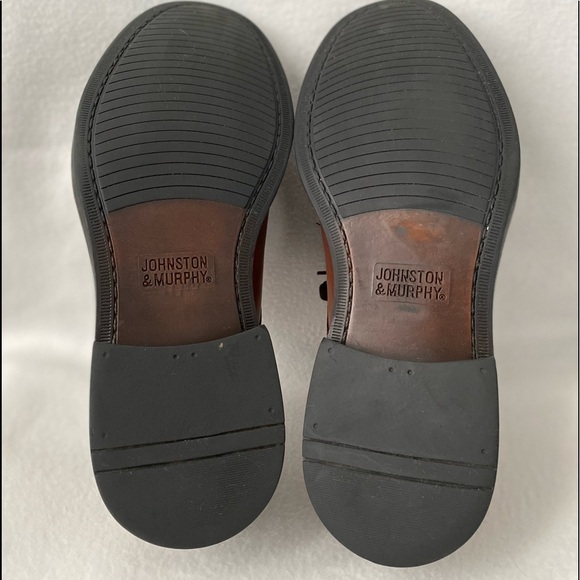 Johnston & Murphy Size 8 1/2 Mens Brown Leather Plain Toe Lace up Oxford main image 8
